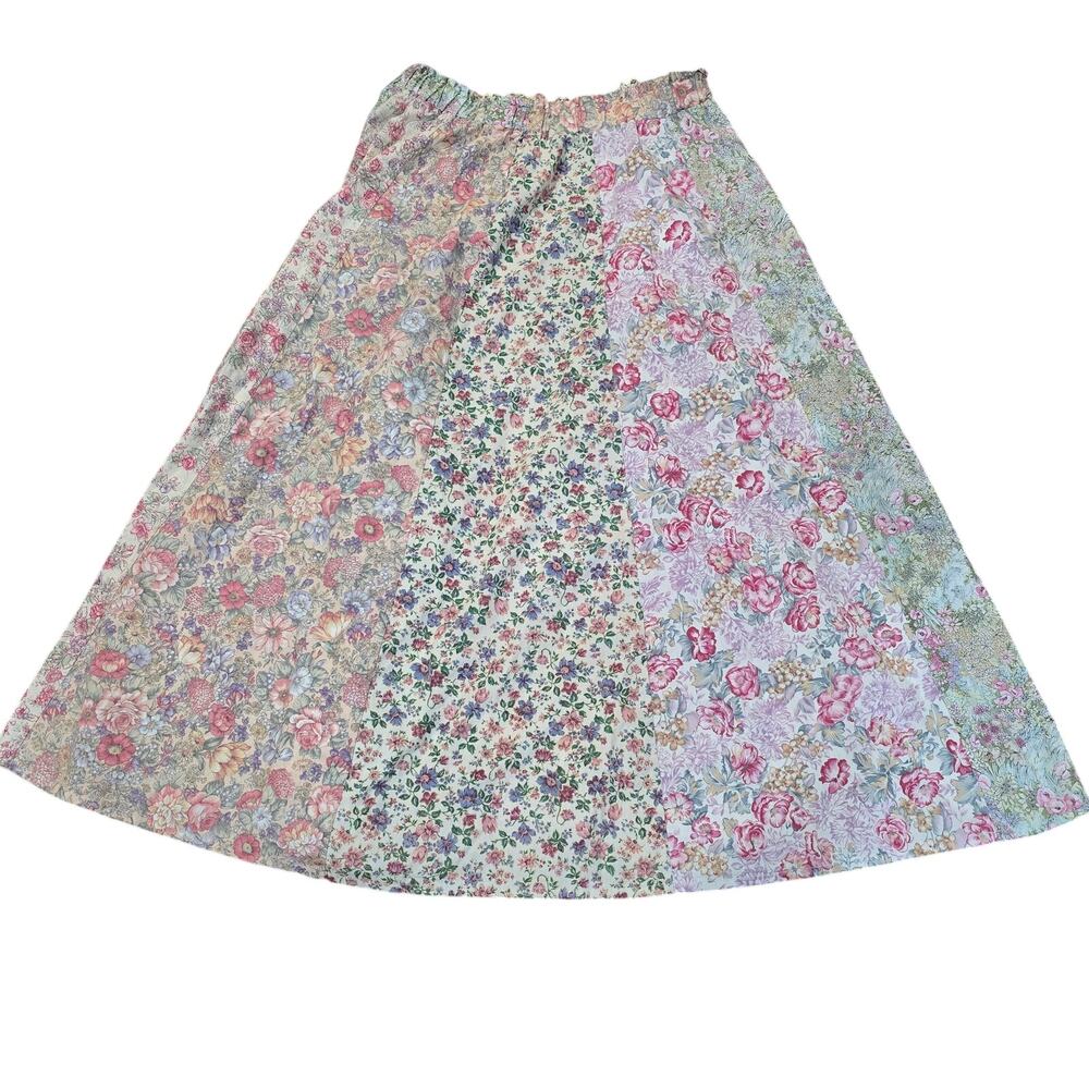 Patchwork Floral Maxi Skirt┃Handmade┃Bohemian, Fairycore, Cottagecore, Artsy - Picture 7 of 7